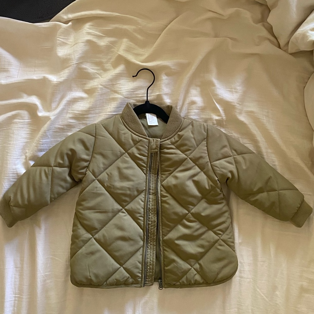 H&M kids green puffer jacket